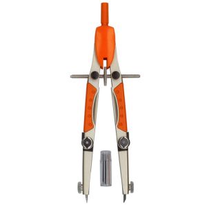 Cyrkiel Leniar Sema kreślarski 160mm, Pomarańczowy/Czarny